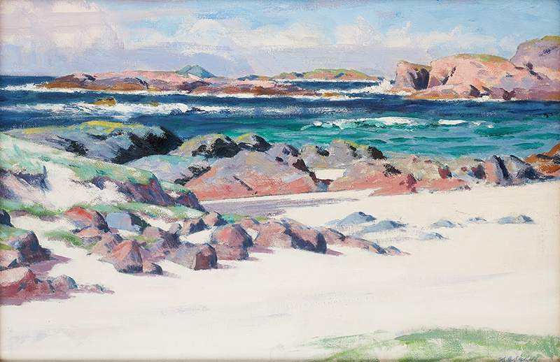 FRANCIS CAMPBELL BOILEAU CADELL R.S.A., R.S.W. (SCOTTISH 1883-1937) ST.COLUMBA'S BAY, IONA